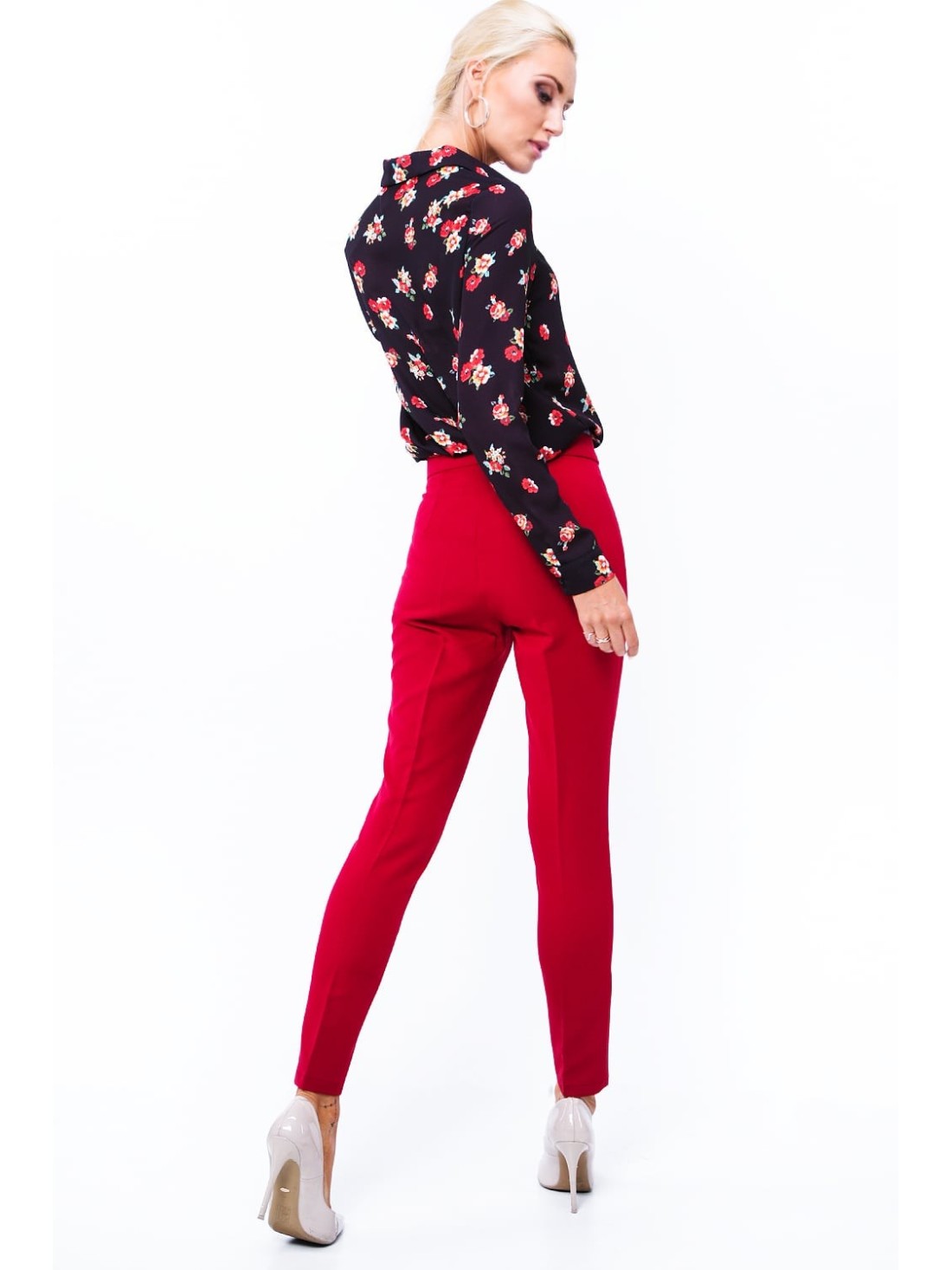 Elegant red trousers MP44422 - Online store - Boutique